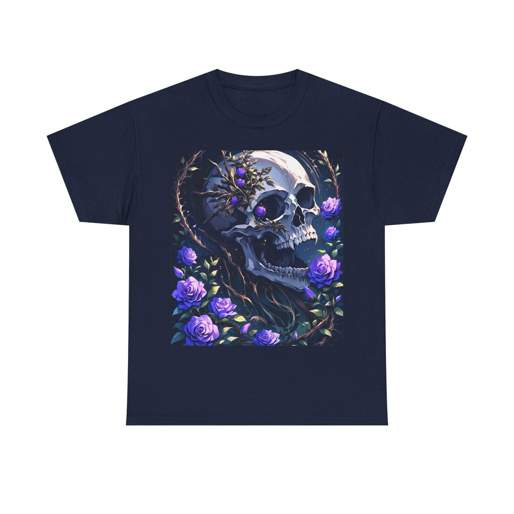 CORVUS | Skull & Roses Tee (Navy)