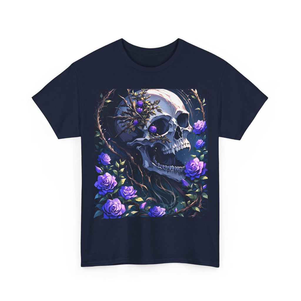 CORVUS | Skull & Roses Tee (Navy)