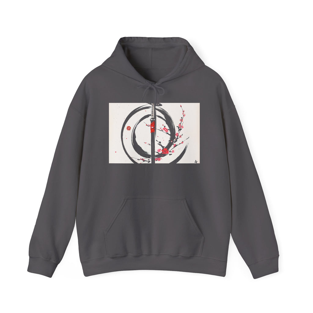 RONIN | Chest Emblem Hoodie (Charcoal Heather)
