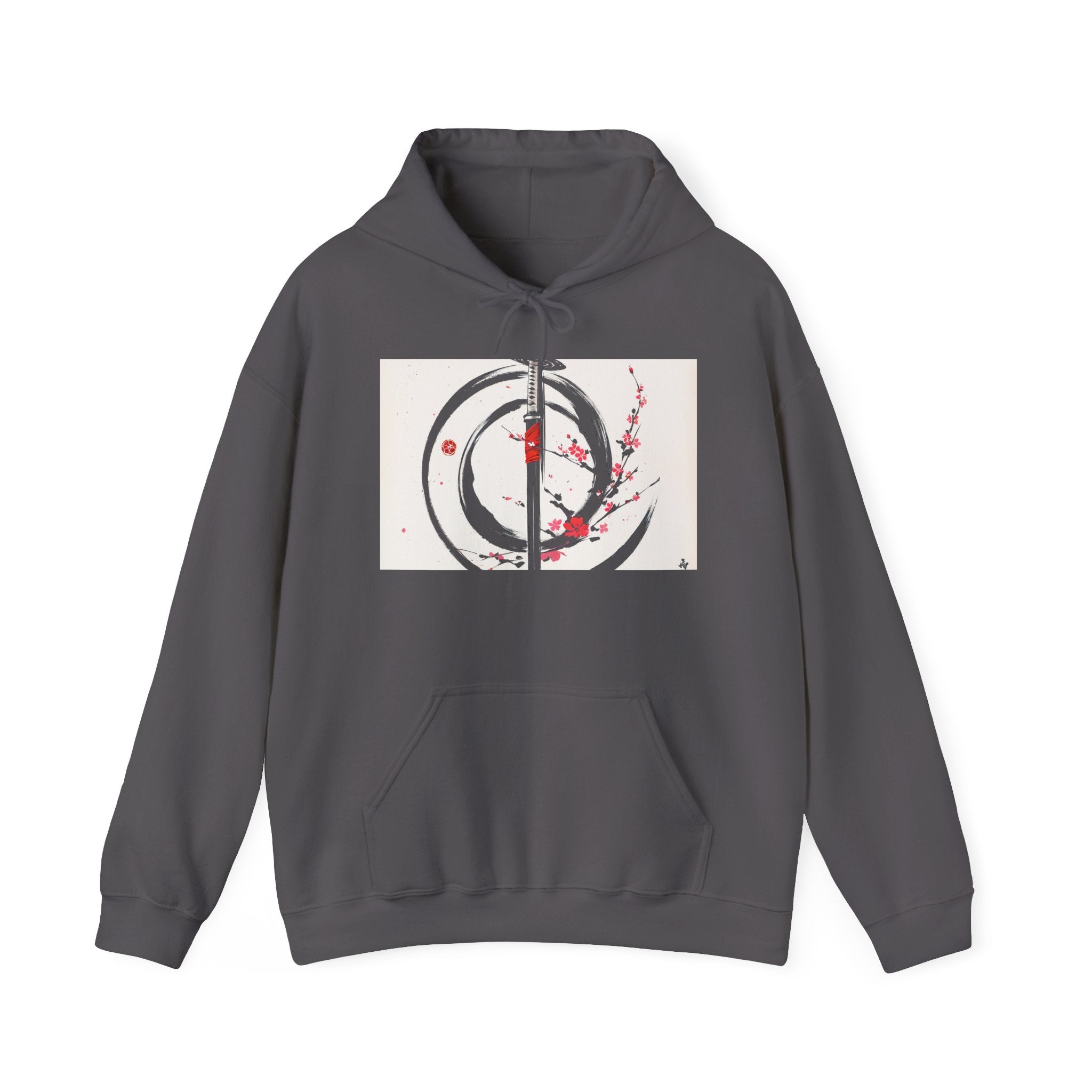 RONIN | Chest Emblem Hoodie (Charcoal Heather)
