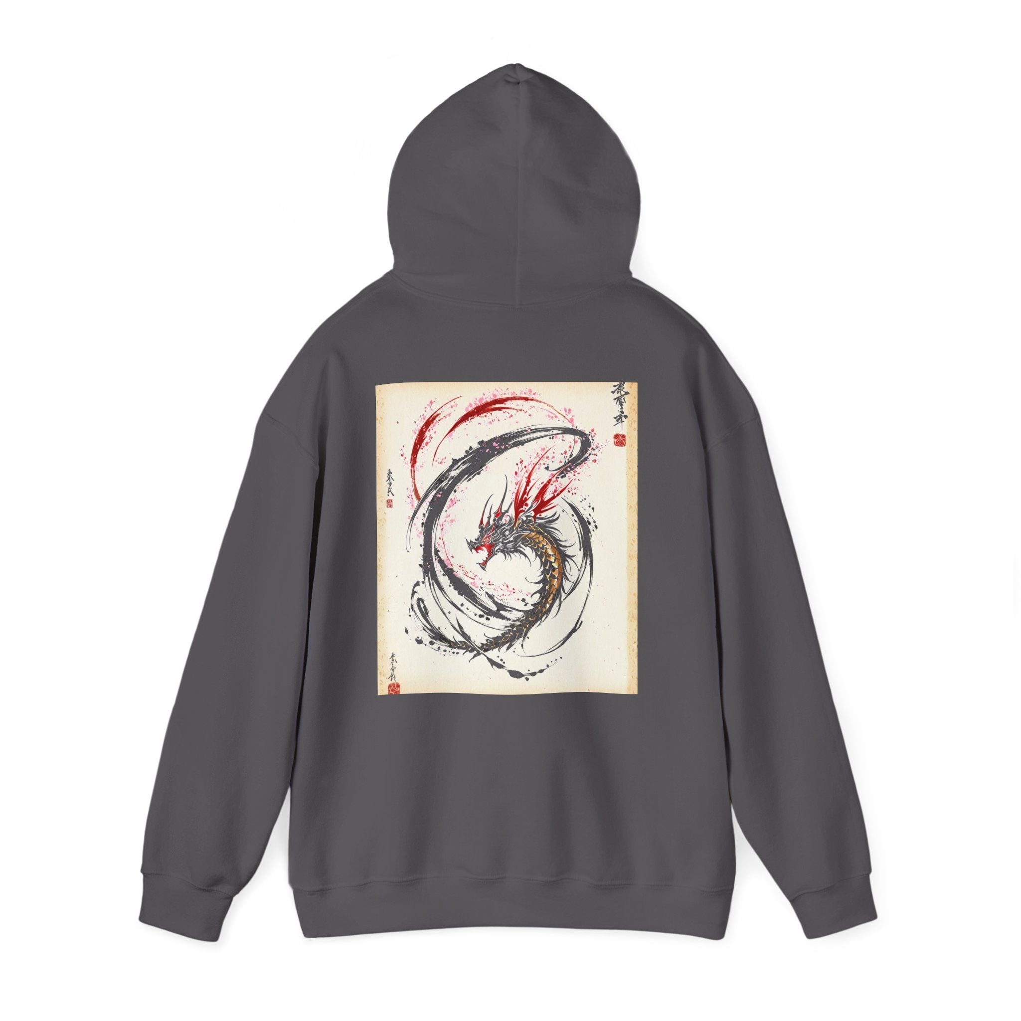RONIN | Koi Dragon Hoodie (Charcoal Heather)