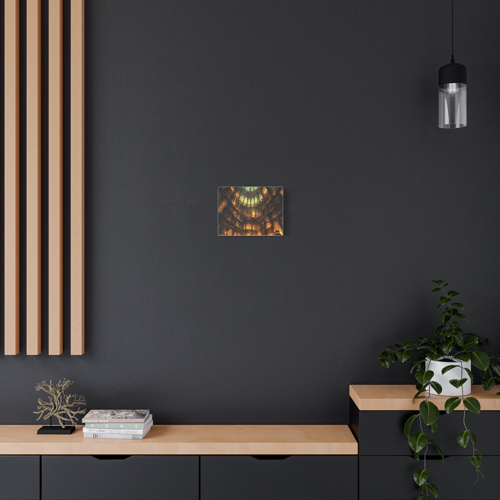 MIDNIGHT INK | Library Canvas Art Print