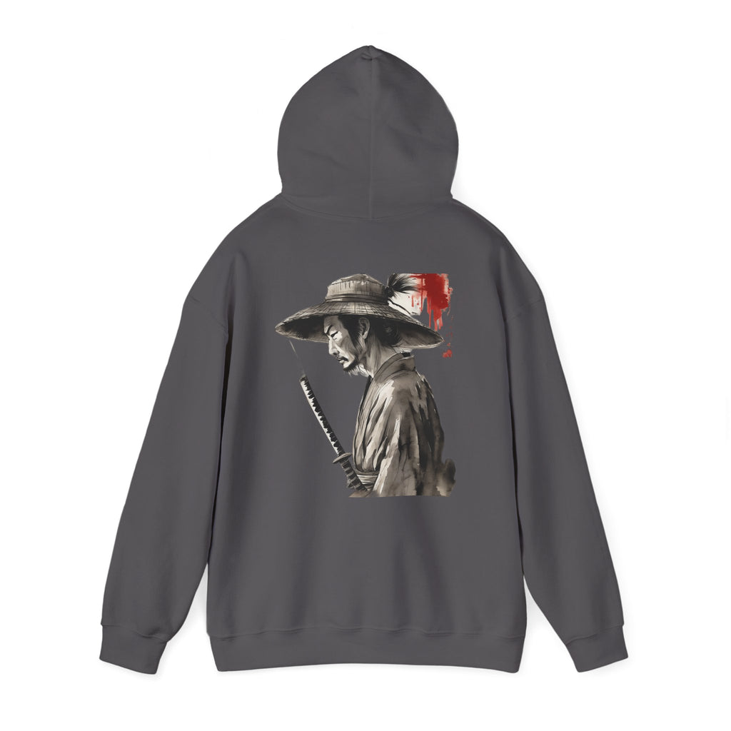 RONIN | Hoodie Back (Charcoal Heather)