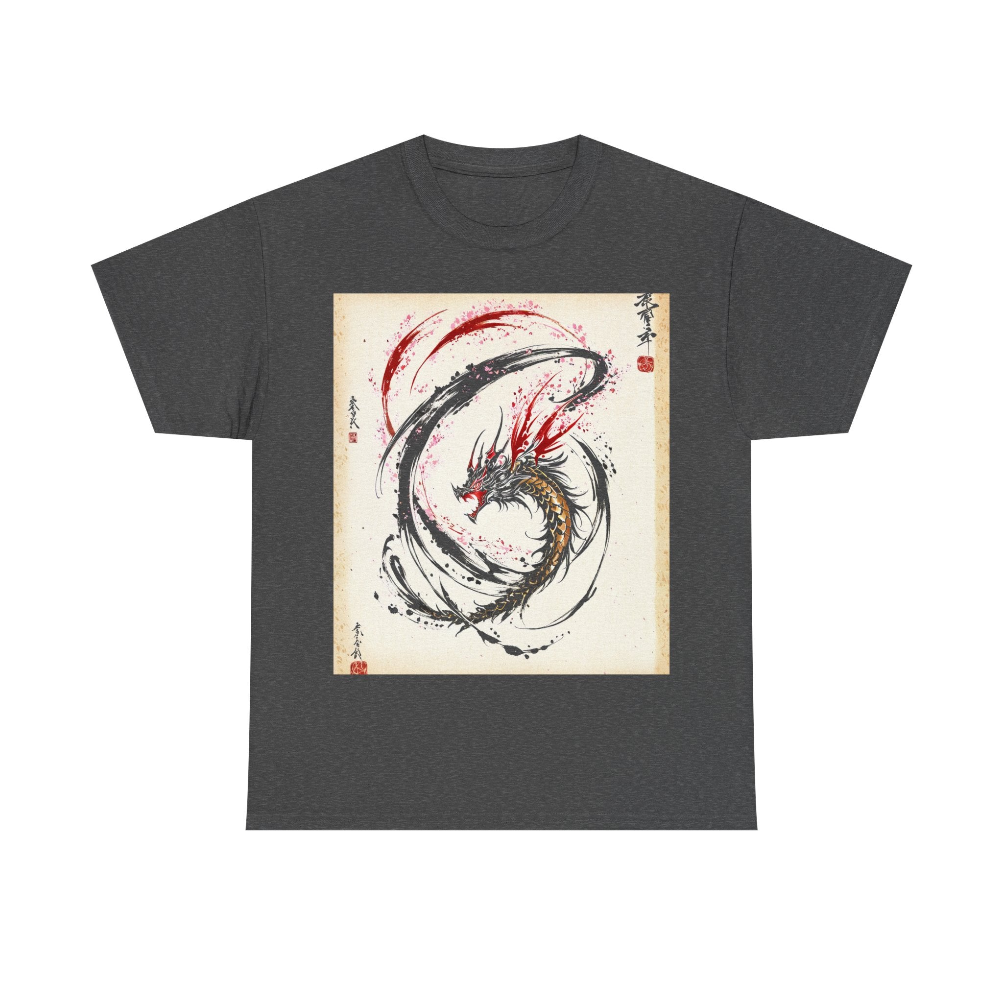 RONIN | Koi Dragon Tee (Charcoal Heather)